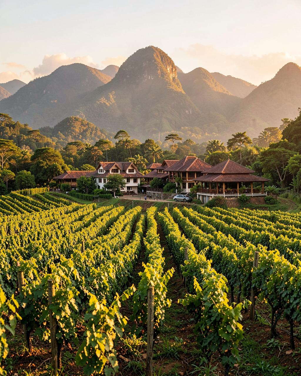 Wedding scenery in Khao Yai, Thailand